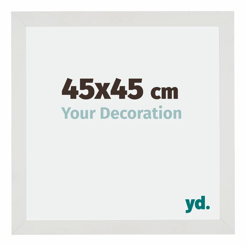 Bilderrahmen 45x45 cm - Weiss Matt - MDF - Mura