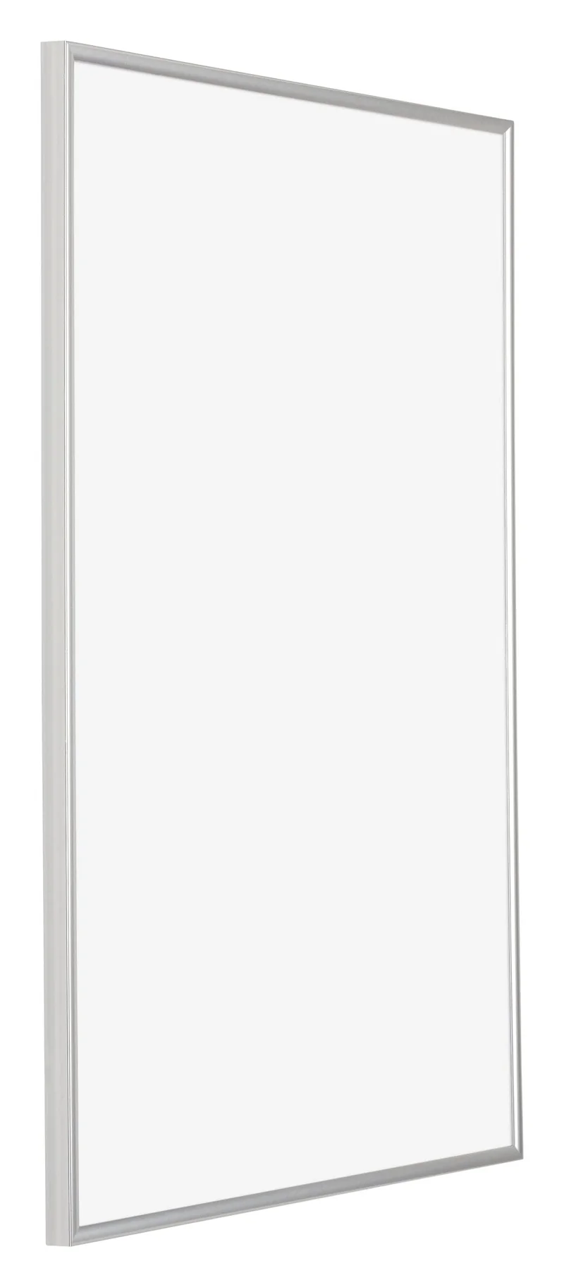 Bilderrahmen 61x91,5 cm - Silber Hochglanz - Kunststoff - Evry