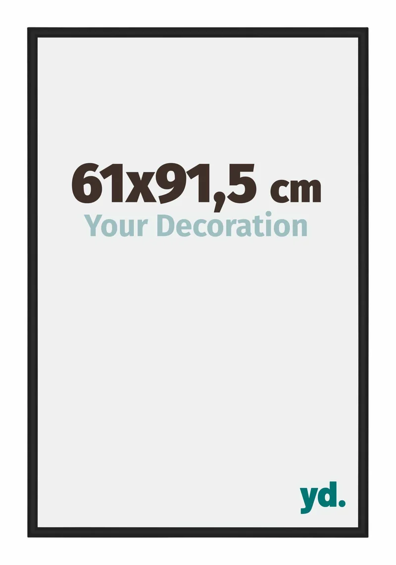 Bilderrahmen 61x91,5 cm - Schwarz Matt - Aluminium - New York - Aluminium - New York