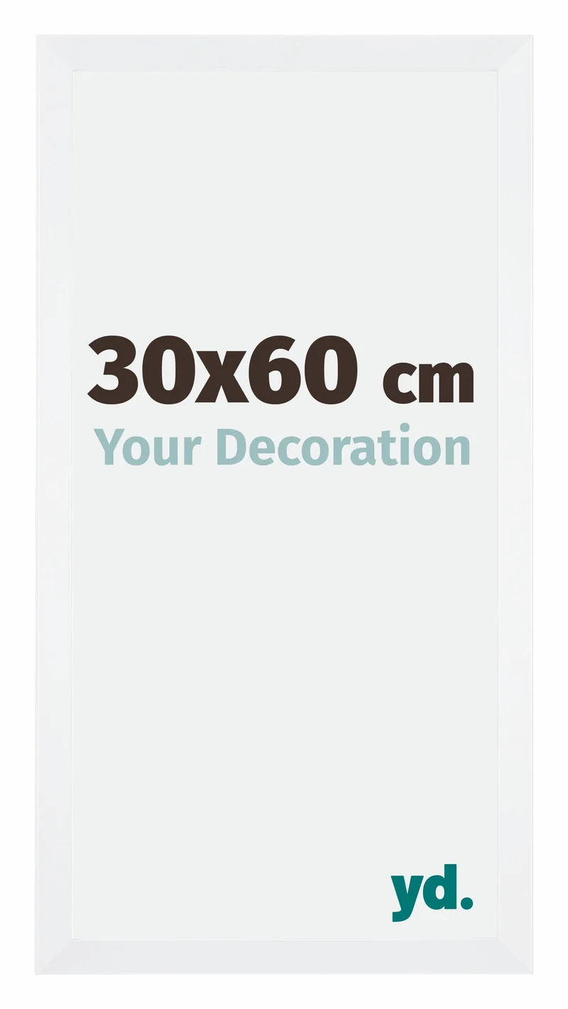Bilderrahmen 30x60 cm - Weiss - MDF - Catania