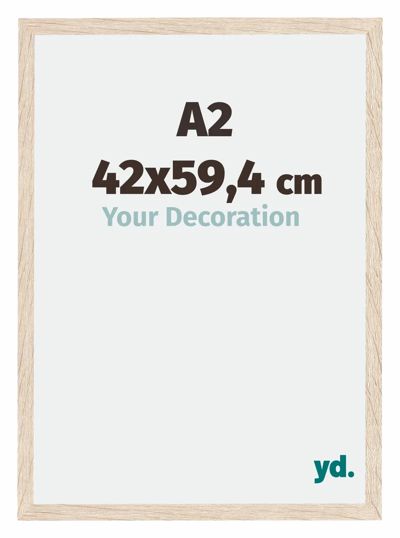 Bilderrahmen A2 - 42x59,4 cm - DIN A2 Eiche - MDF - Catania