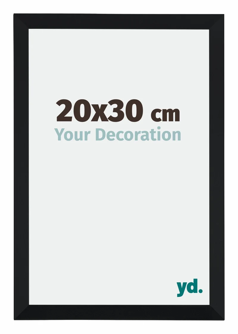 Bilderrahmen 20x30 cm - Schwarz Matt - MDF - Catania