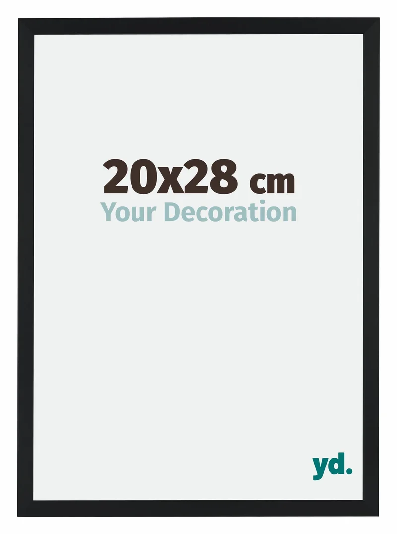 Bilderrahmen 20x28 cm - Schwarz Matt - MDF - Catania