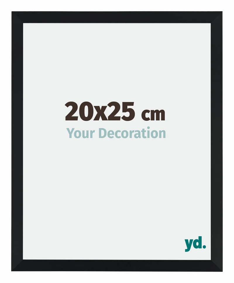 Bilderrahmen 20x25 cm - Schwarz Matt - MDF - Catania