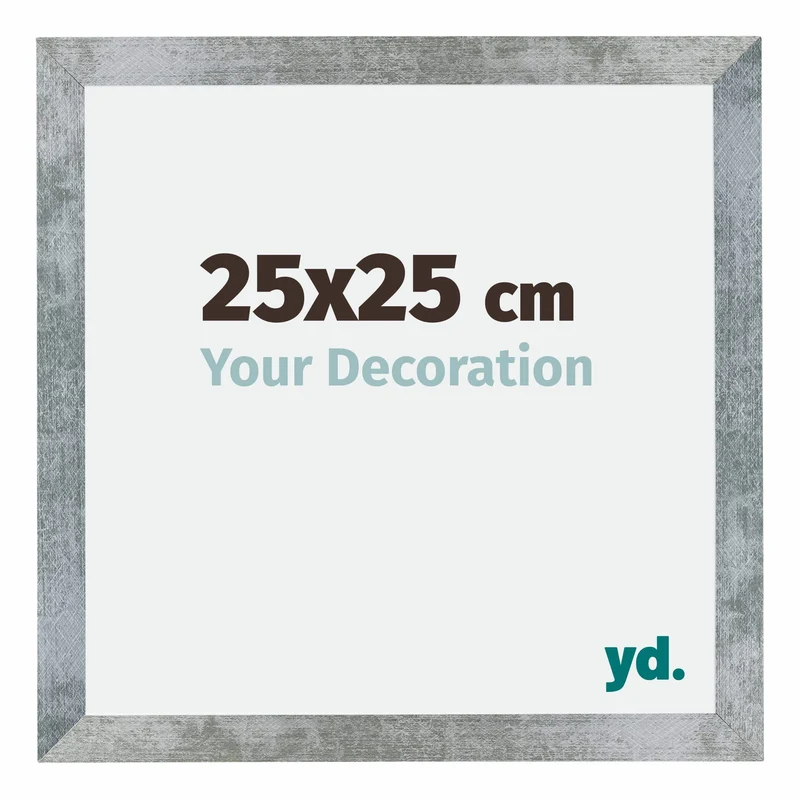 Bilderrahmen 25x25 cm - Eisen Gewischt - MDF - Mura