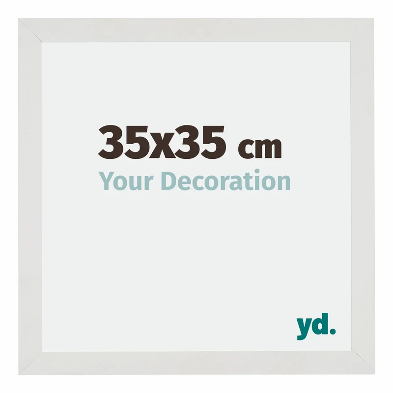 Bilderrahmen 35x35 cm - Weiss Matt - MDF - Mura