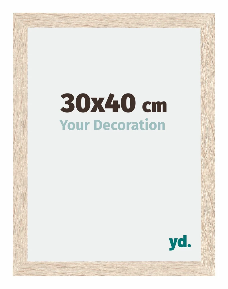 Bilderrahmen 30x40 cm - Eiche - MDF - Catania