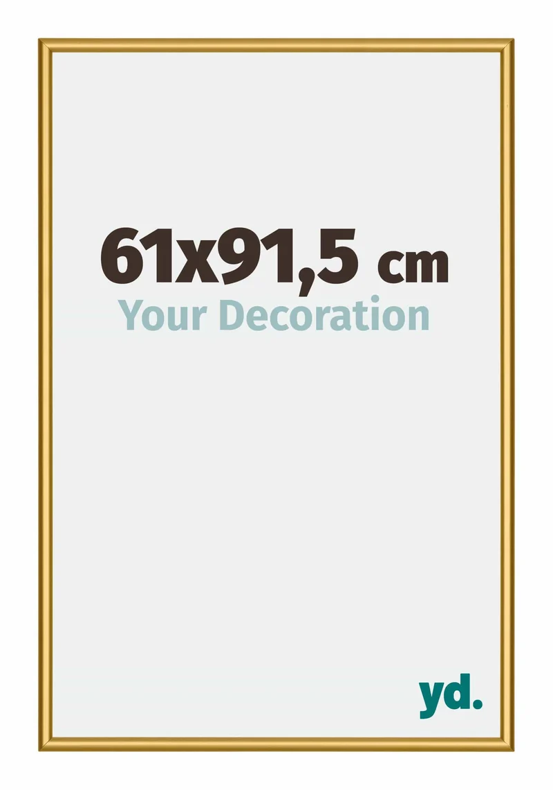 Bilderrahmen 61x91,5 cm - Goldglanz - Aluminium - New York