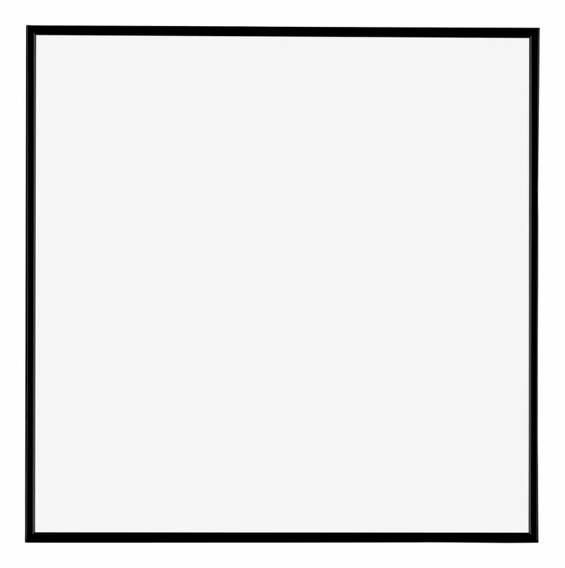 Bilderrahmen 45x45 cm - Schwarz Matt - Kunststoff - Evry