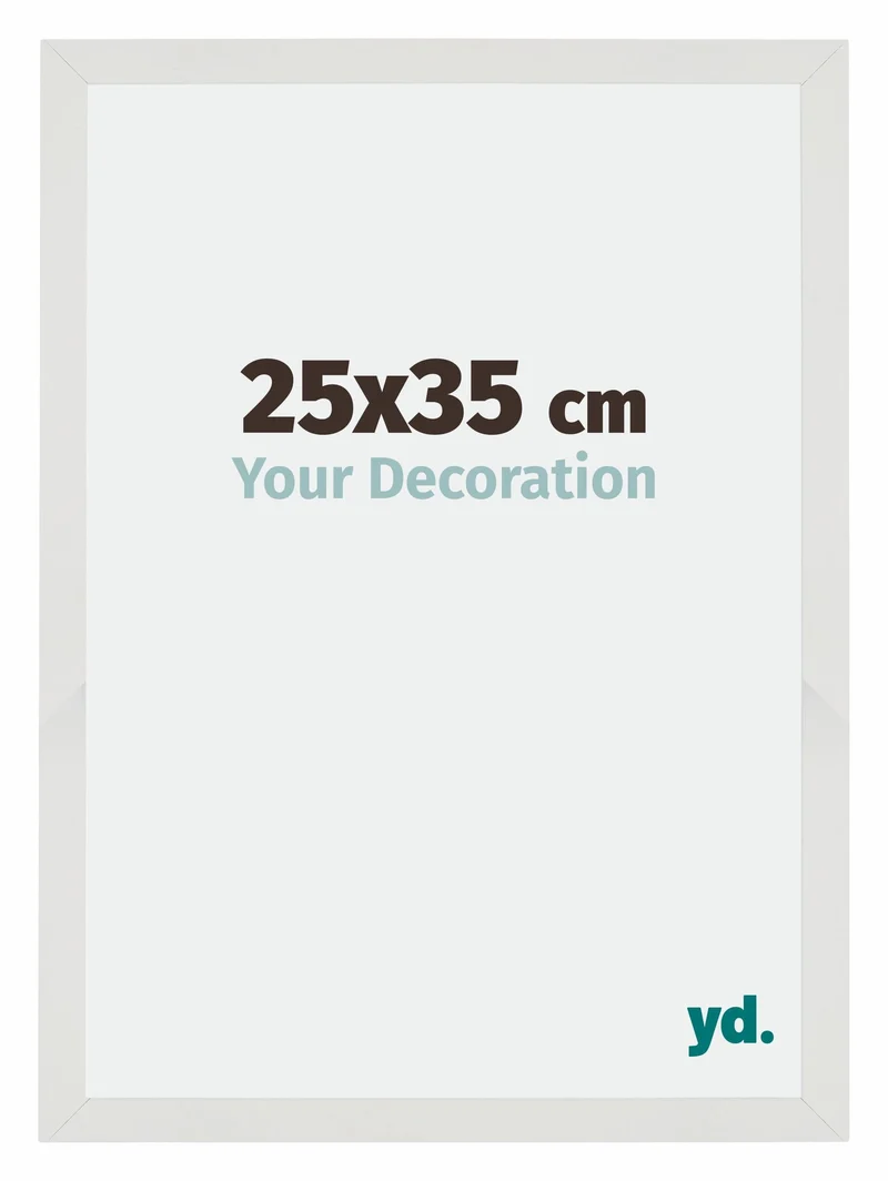 Bilderrahmen 25x35 cm - Weiss Matt - MDF - Mura