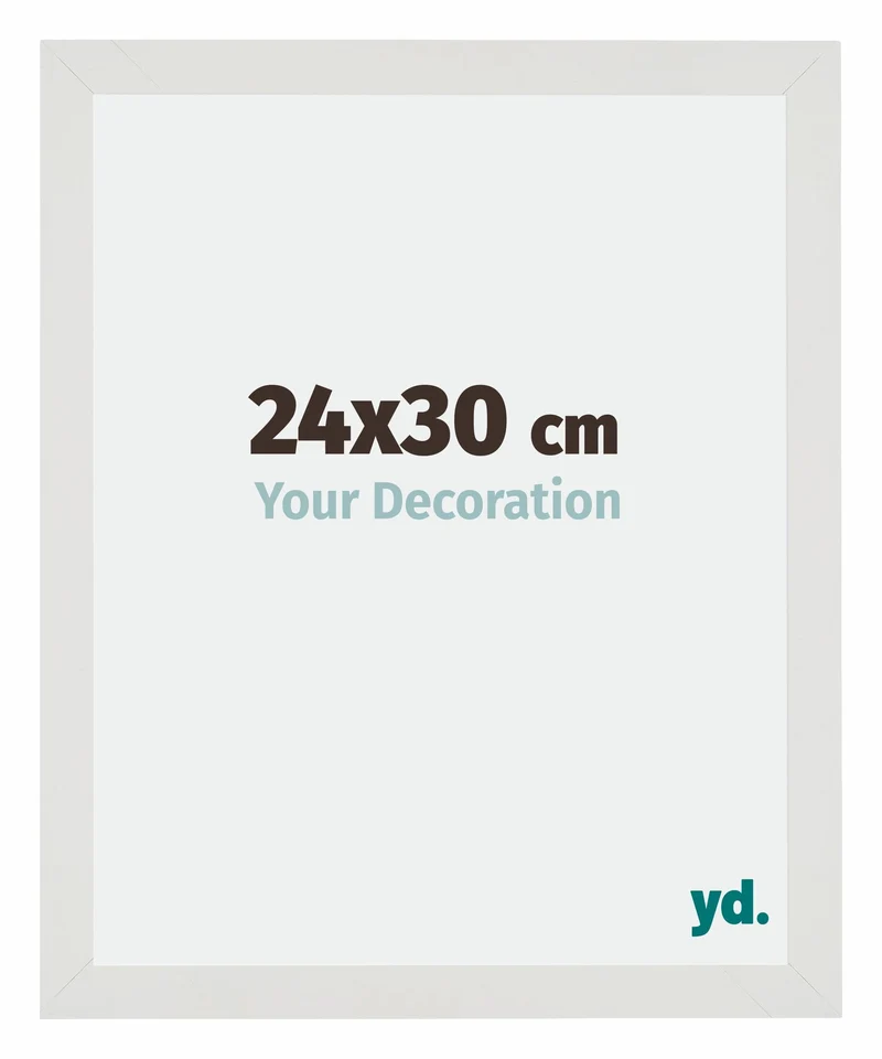 Bilderrahmen 24x30 cm - Weiss Matt - MDF - Mura