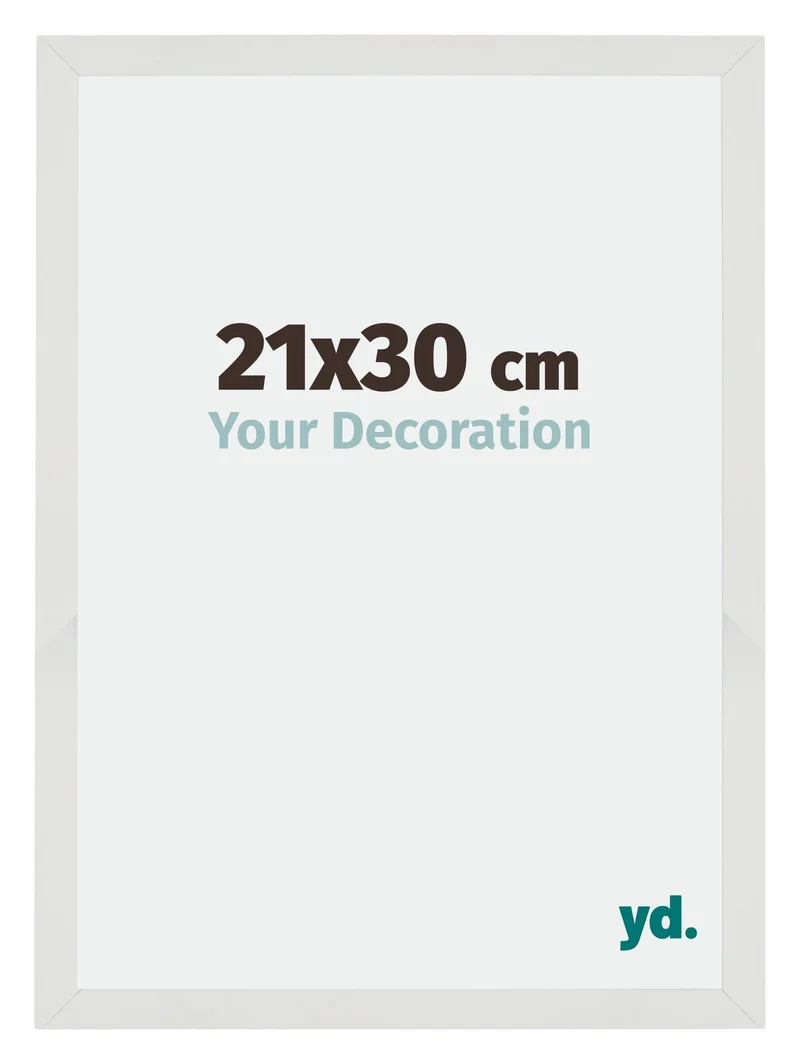 Bilderrahmen 21x30 cm - Weiss Matt - MDF - Mura