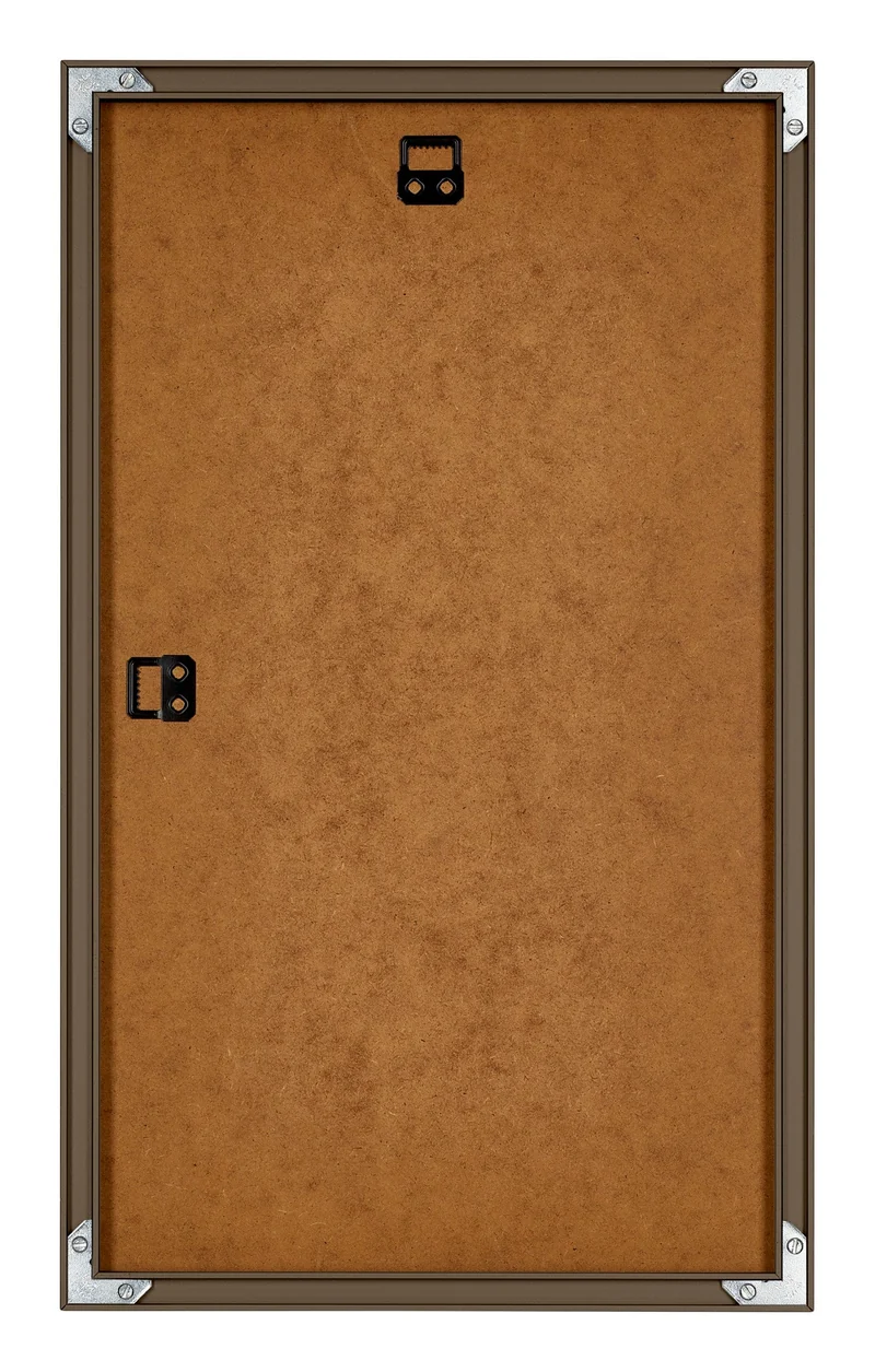 Bilderrahmen 30x50 cm - Nussbaum Struktur - Aluminium - New York