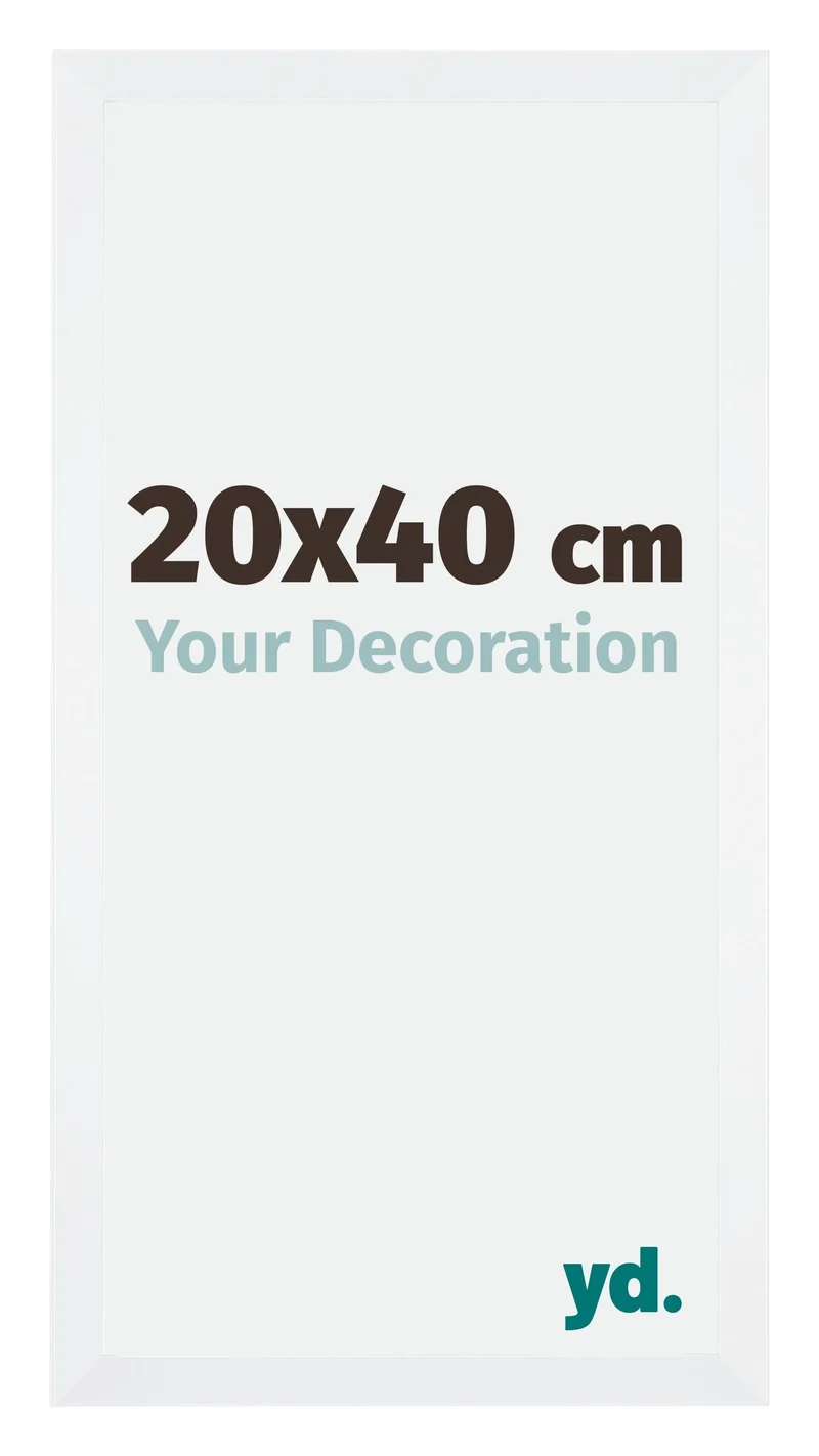 Bilderrahmen 20x40 cm - Weiss - MDF - Catania