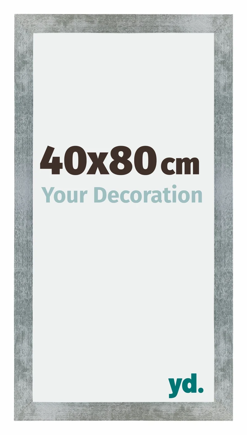 Bilderrahmen 40x80 cm - Eisen Gewischt - MDF - Mura
