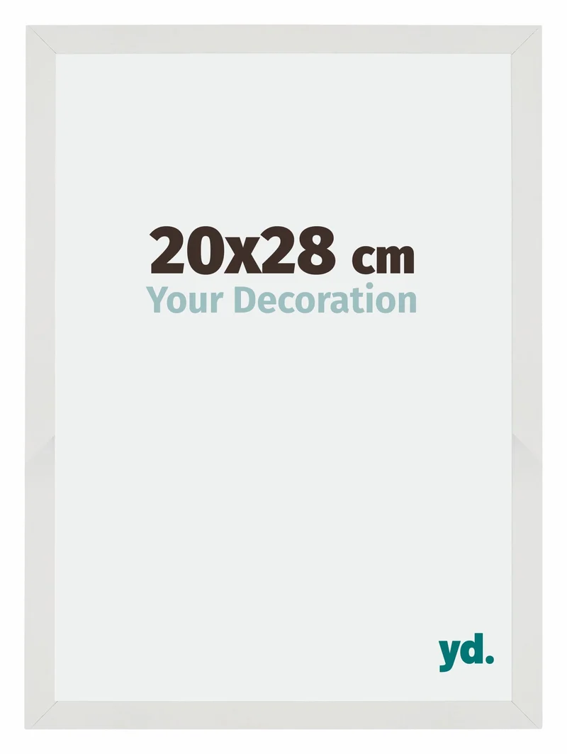 Bilderrahmen 20x28 cm - Weiss Matt - MDF - Mura