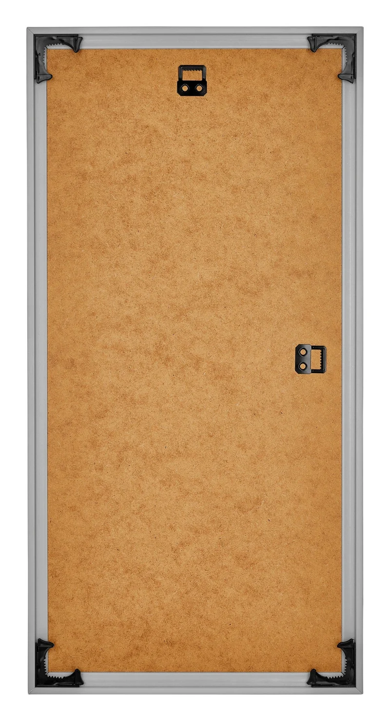 Bilderrahmen 30x60 cm - Silber Hochglanz - Kunststoff - Evry