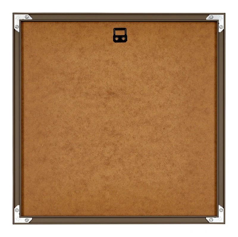 Bilderrahmen 30x30 cm - Nussbaum Struktur - Aluminium - New York