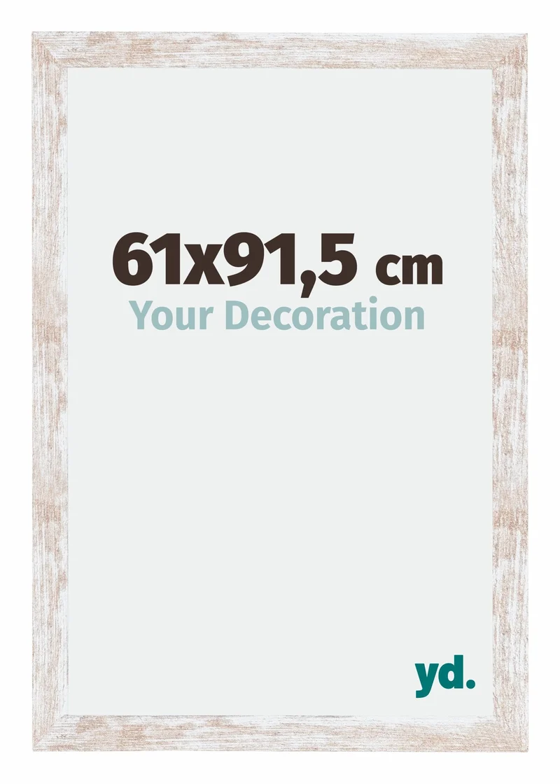 Bilderrahmen 61x91,5 cm - White Wash - MDF - Catania