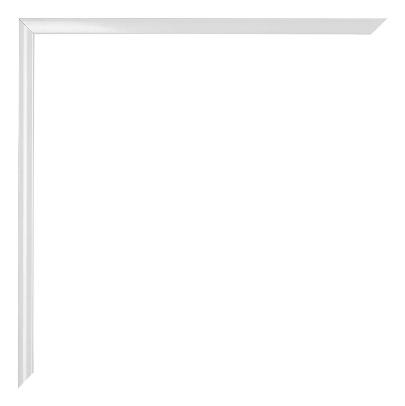 Bilderrahmen A3 - 29,7x42 cm - DIN A3 Weiss Hochglanz - Aluminium - Kent