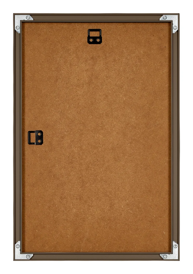 Bilderrahmen 20x30 cm - Nussbaum Struktur - Aluminium - New York