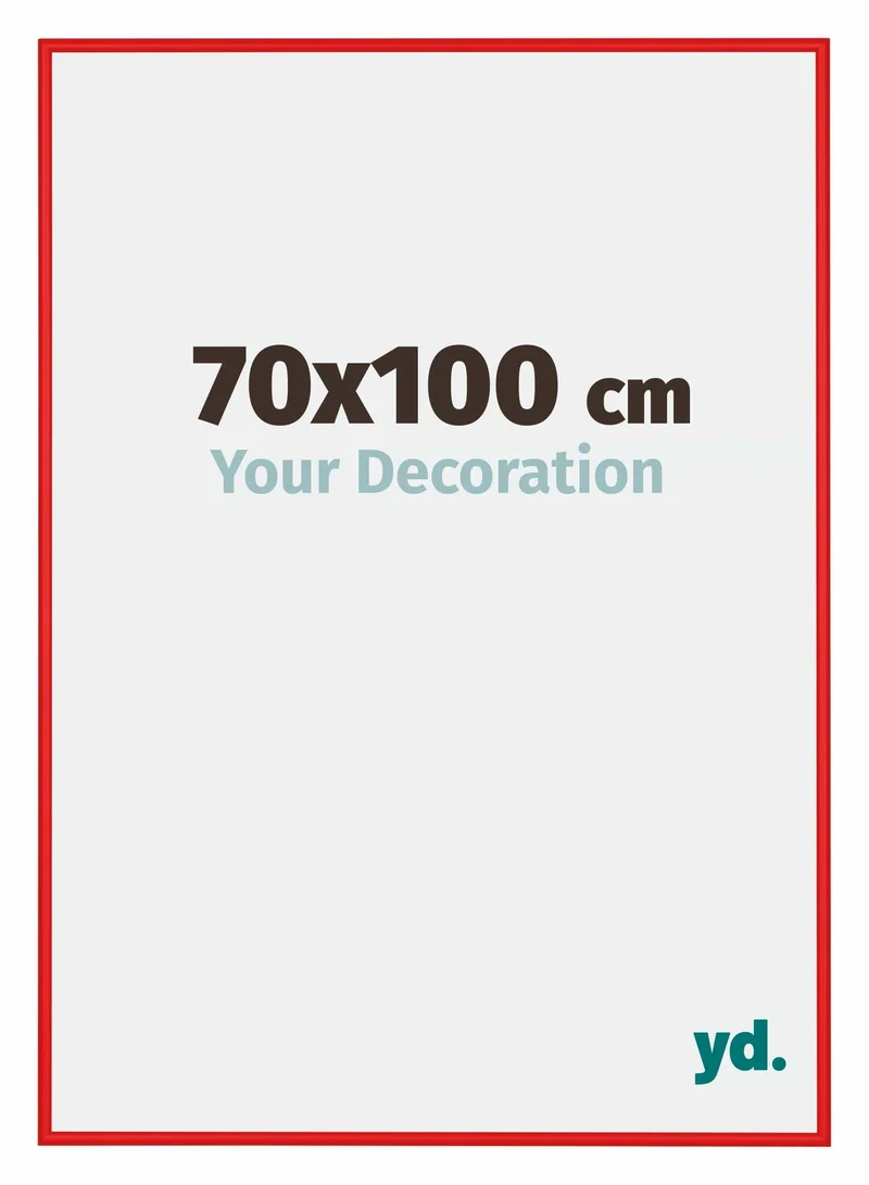 Bilderrahmen 70x100 cm - Ferrari Rot - Aluminium - New York
