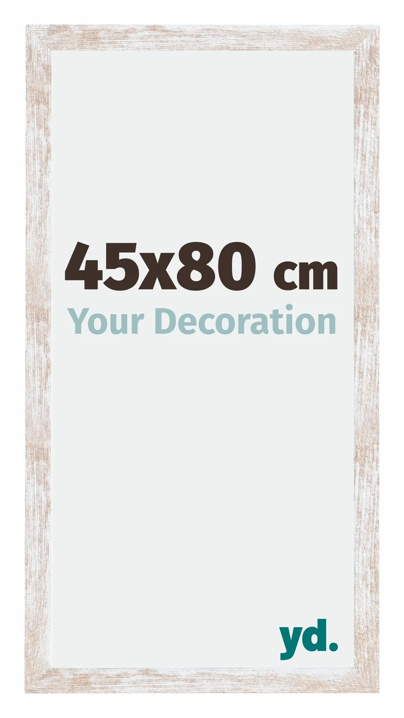 Bilderrahmen 45x80 cm - White Wash - MDF - Catania