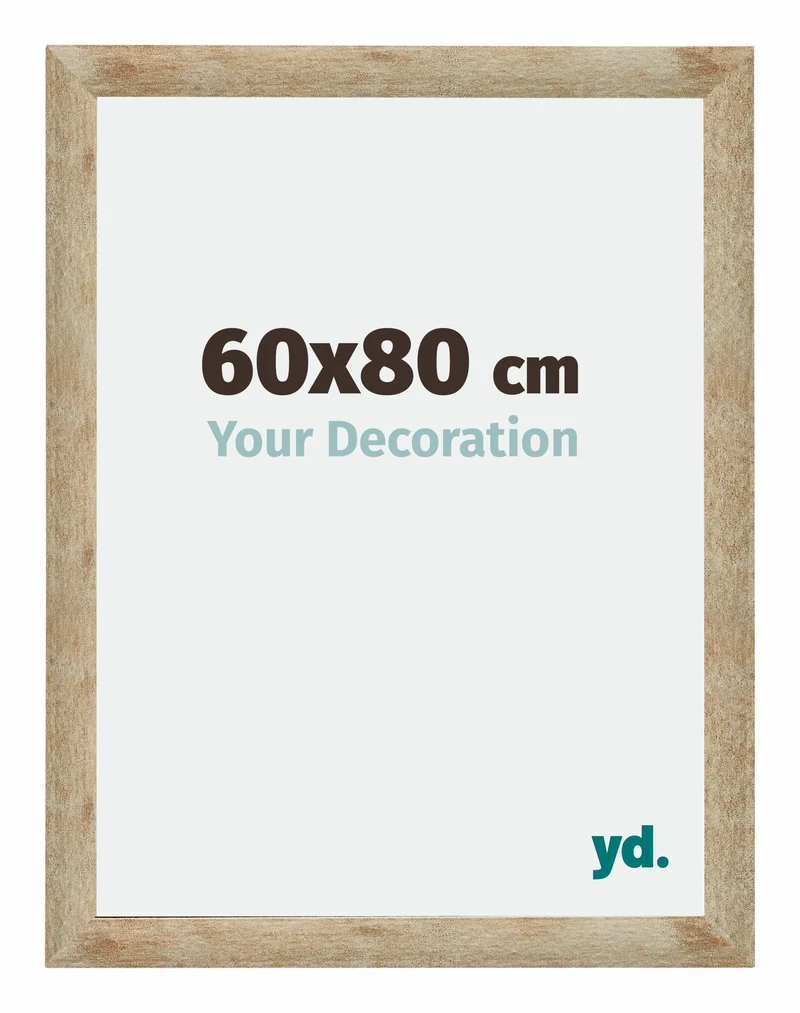 Bilderrahmen 60x80 cm - Gold - MDF - Catania