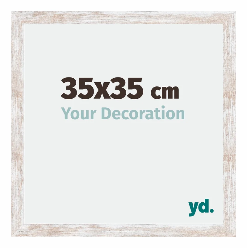 Bilderrahmen 35x35 cm - White Wash - MDF - Catania