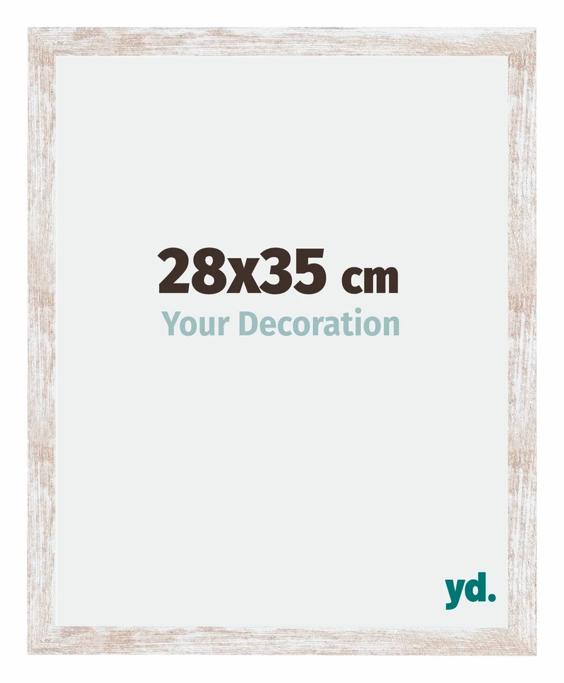 Bilderrahmen 28x35 cm - White Wash - MDF - Catania