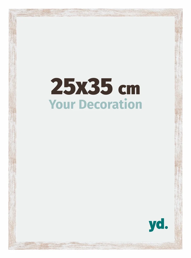 Bilderrahmen 25x35 cm - White Wash - MDF - Catania