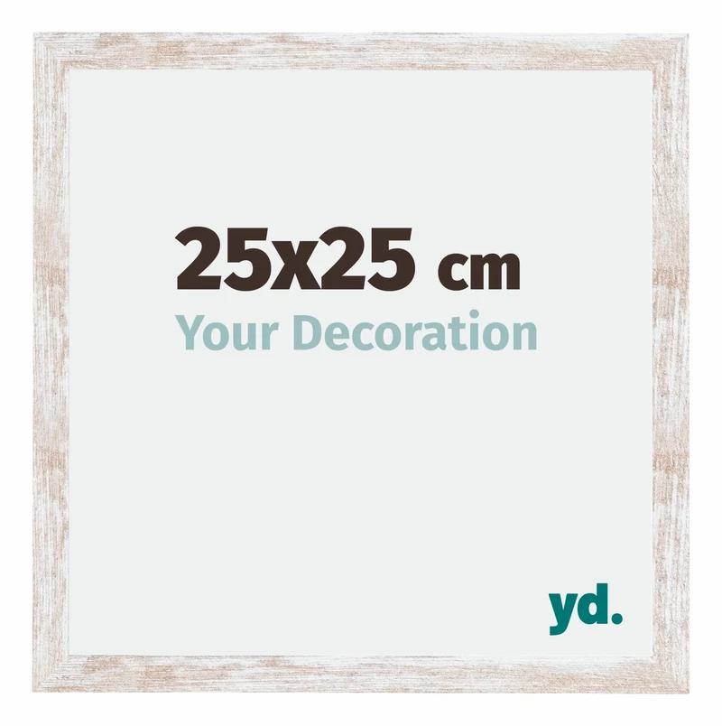 Bilderrahmen 25x25 cm - White Wash - MDF - Catania