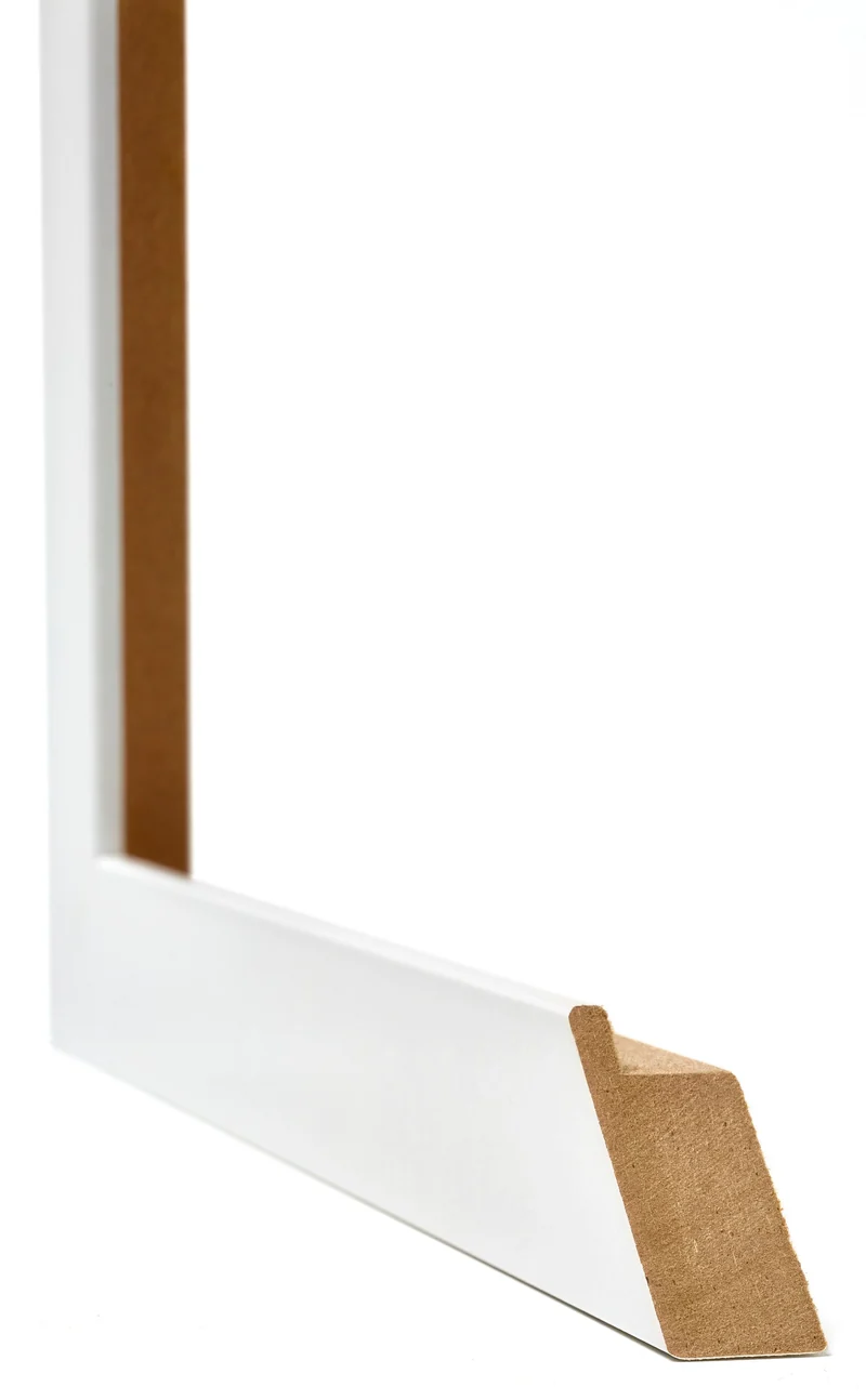Bilderrahmen 25x30 cm - Weiss Hochglanz - MDF - Mura
