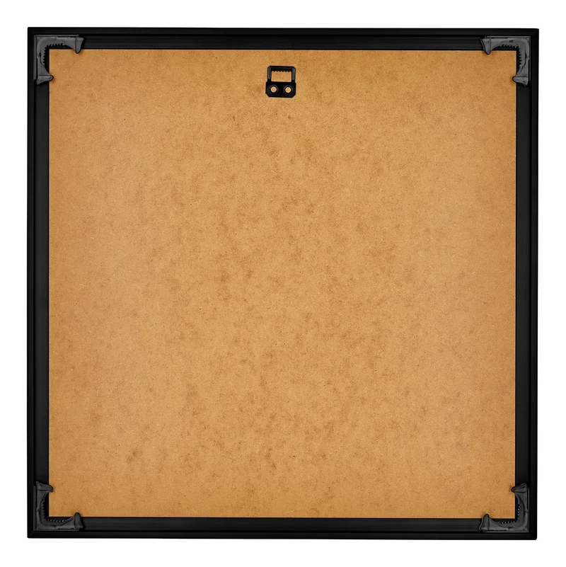 Bilderrahmen 30x30 cm - Schwarz Hochglanz - Kunststoff - Evry