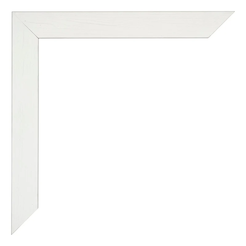 Bilderrahmen 70x70 cm - Weiss Gemasert - MDF - Mura