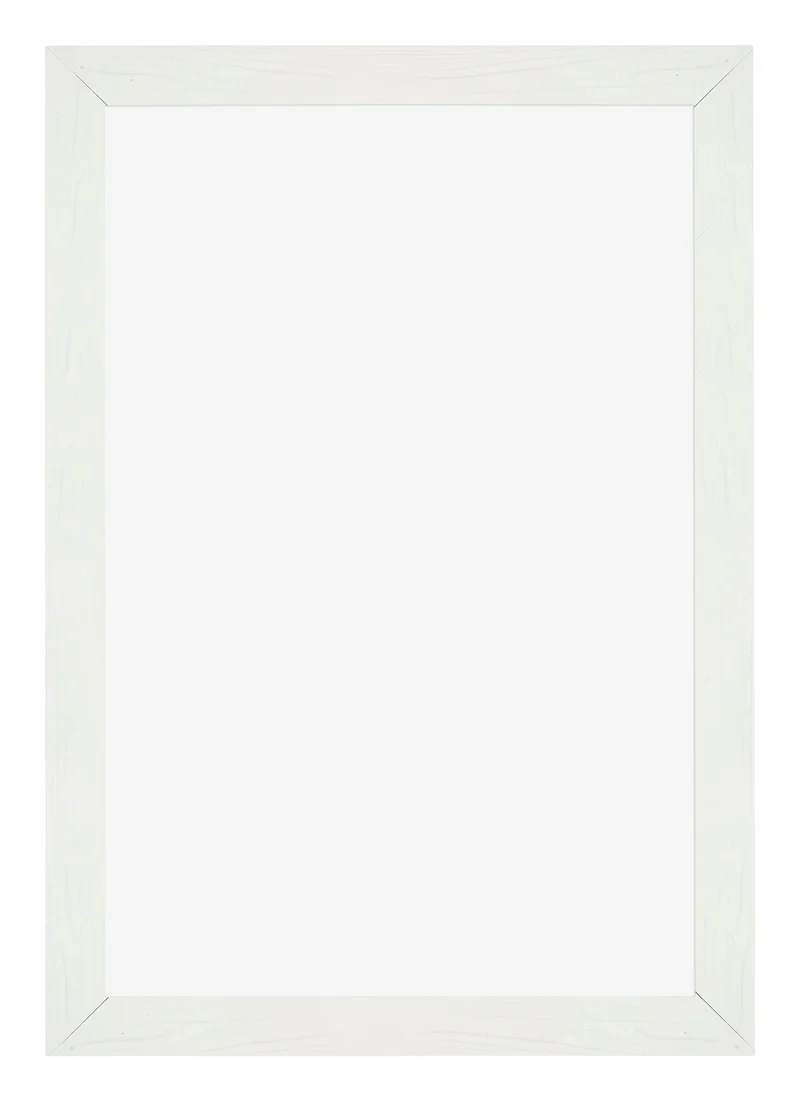 Bilderrahmen 62x93 cm - Weiss Gemasert - MDF - Mura