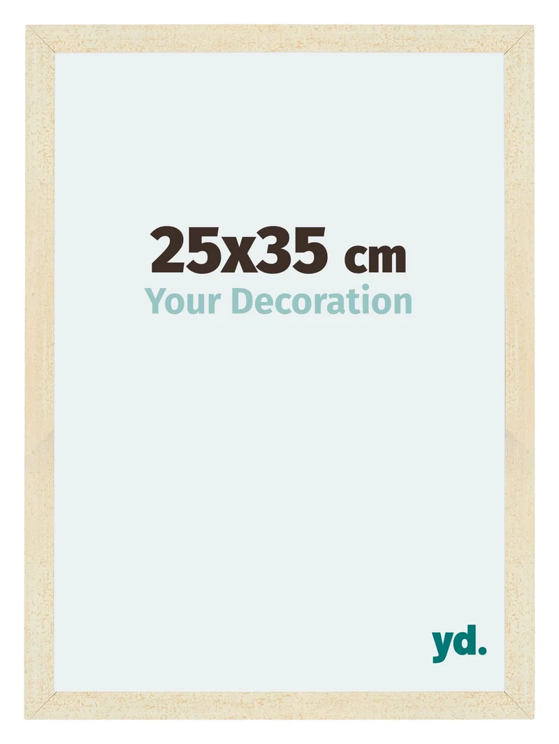 Bilderrahmen 25x35 cm - Sand Gewischt - MDF - Mura