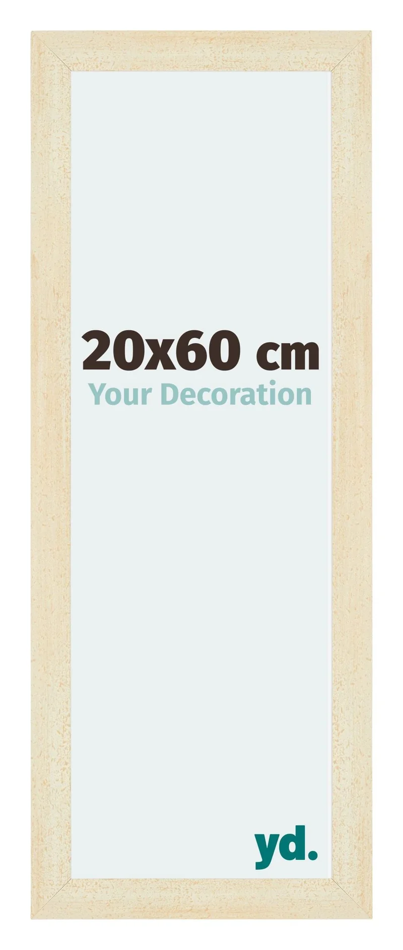Bilderrahmen 20x60 cm - Sand Gewischt - MDF - Mura
