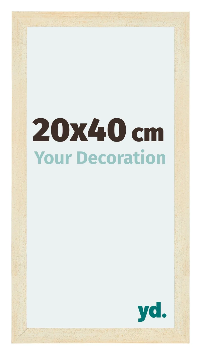 Bilderrahmen 20x40 cm - Sand Gewischt - MDF - Mura
