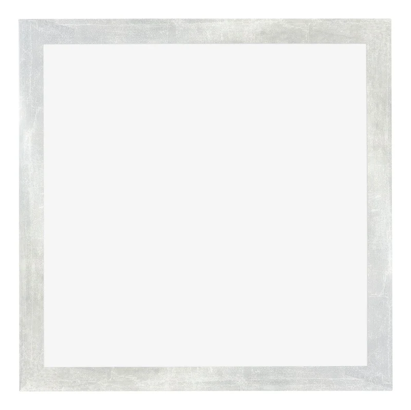 Bilderrahmen 45x45 cm - Silberglanz Vintage - MDF - Mura