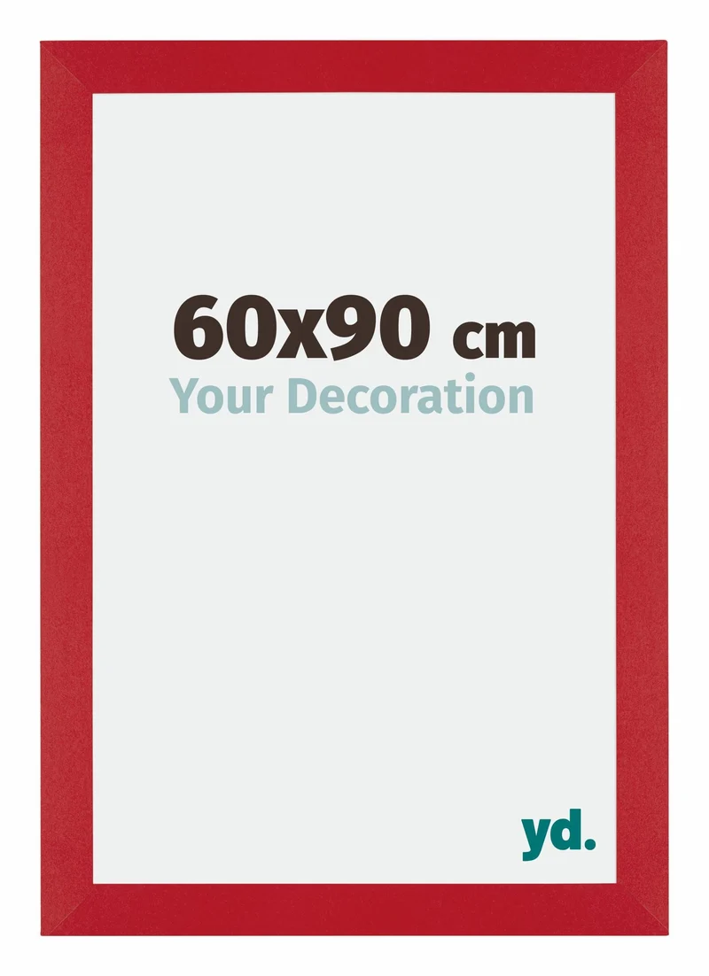 Bilderrahmen 60x90 cm - Rot - MDF - Mura
