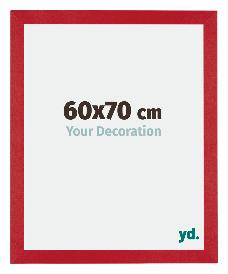 Bilderrahmen 60x70 cm - Rot - MDF - Mura