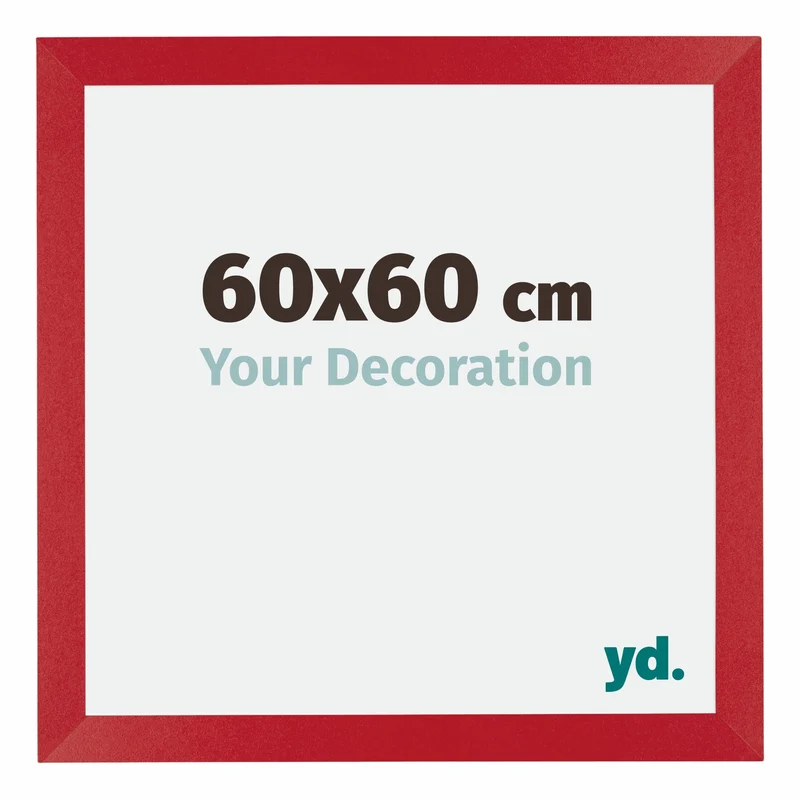 Bilderrahmen 60x60 cm - Rot - MDF - Mura