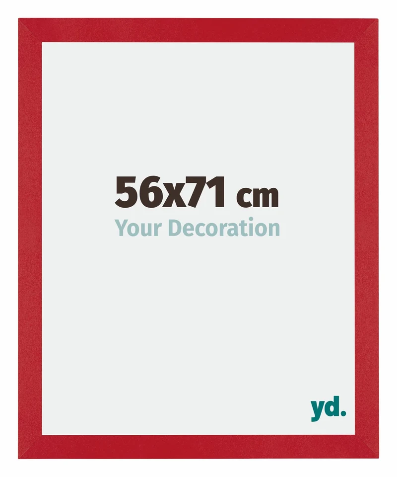 Bilderrahmen 56x71 cm - Rot - MDF - Mura