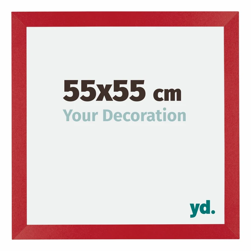 Bilderrahmen 55x55 cm - Rot - MDF - Mura