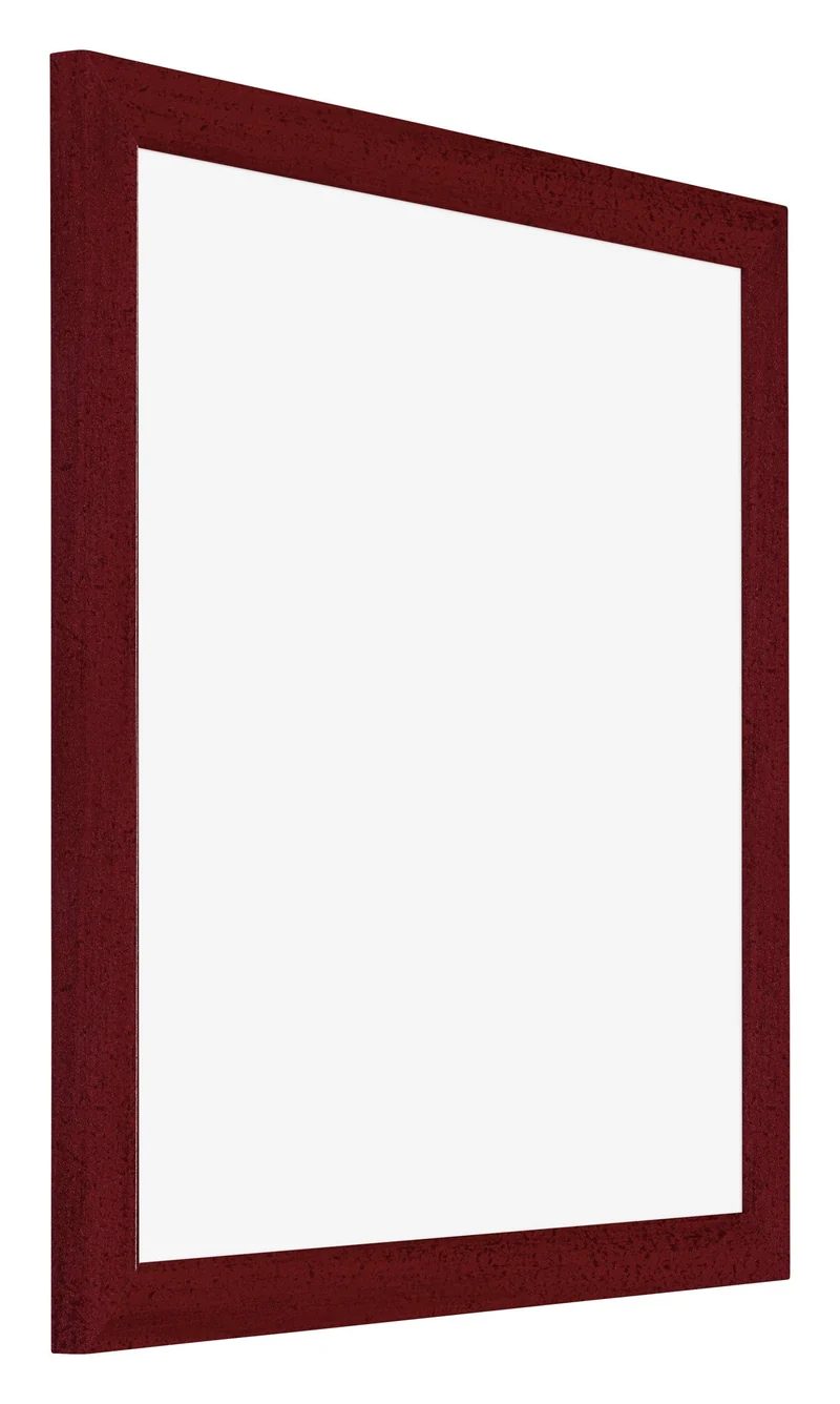 Bilderrahmen 20x20 cm - Weinrot Gewischt - MDF - Mura