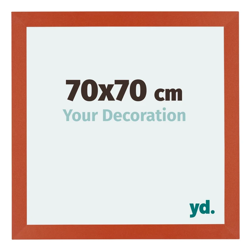 Bilderrahmen 70x70 cm - Orange - MDF - Mura