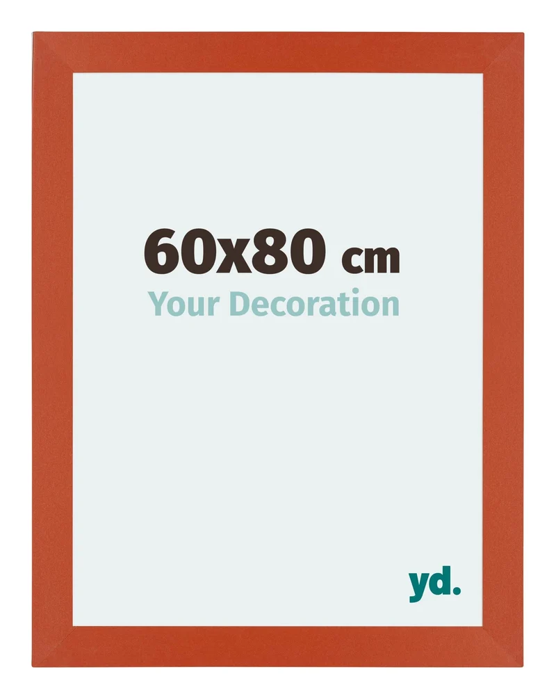 Bilderrahmen 60x80 cm - Orange - MDF - Mura