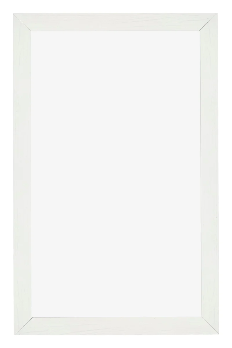 Bilderrahmen 30x50 cm - Weiss Gemasert - MDF - Mura