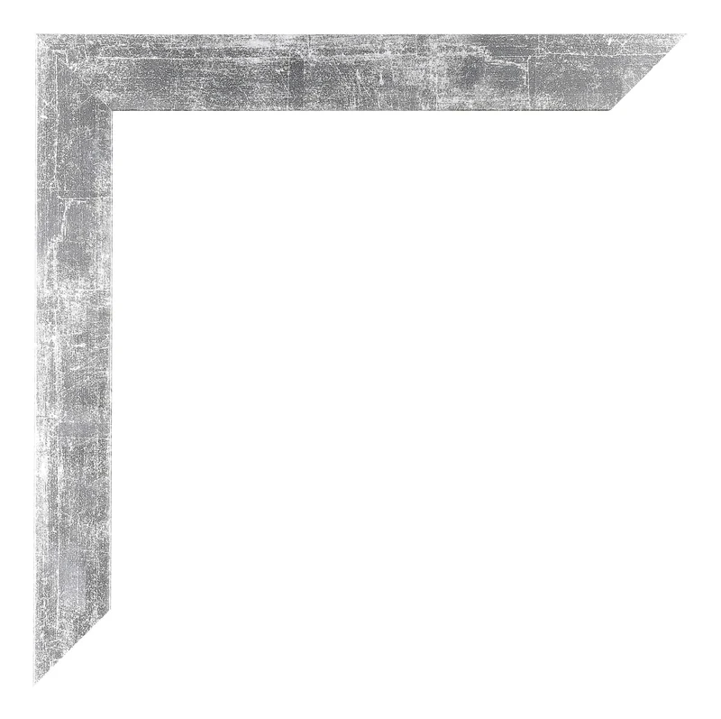 Bilderrahmen 40x80 cm - Silberglanz Vintage - MDF - Mura